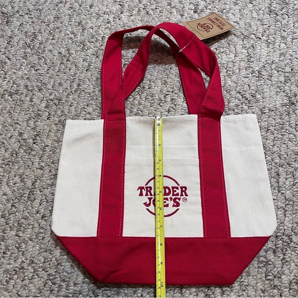 NEW Trader Joe’s Mini Tote Bag SET of Four- Viral Limited Edition- Almost Gone!! - Picture 4 of 12